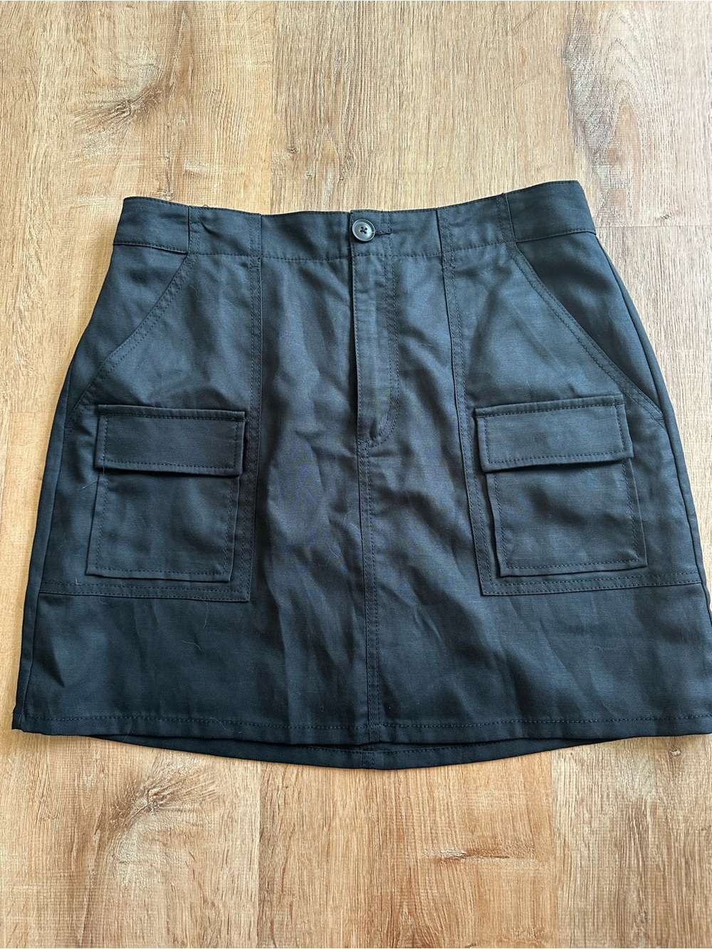 LOFT Black Skirt with Structured Waistband